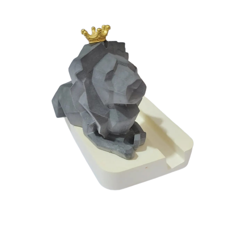 Secret Memory - King of Lion 擴香石電話座| 皇冠獅子頭造形| 多色可選 送禮擺設| 香港原創 人手製作