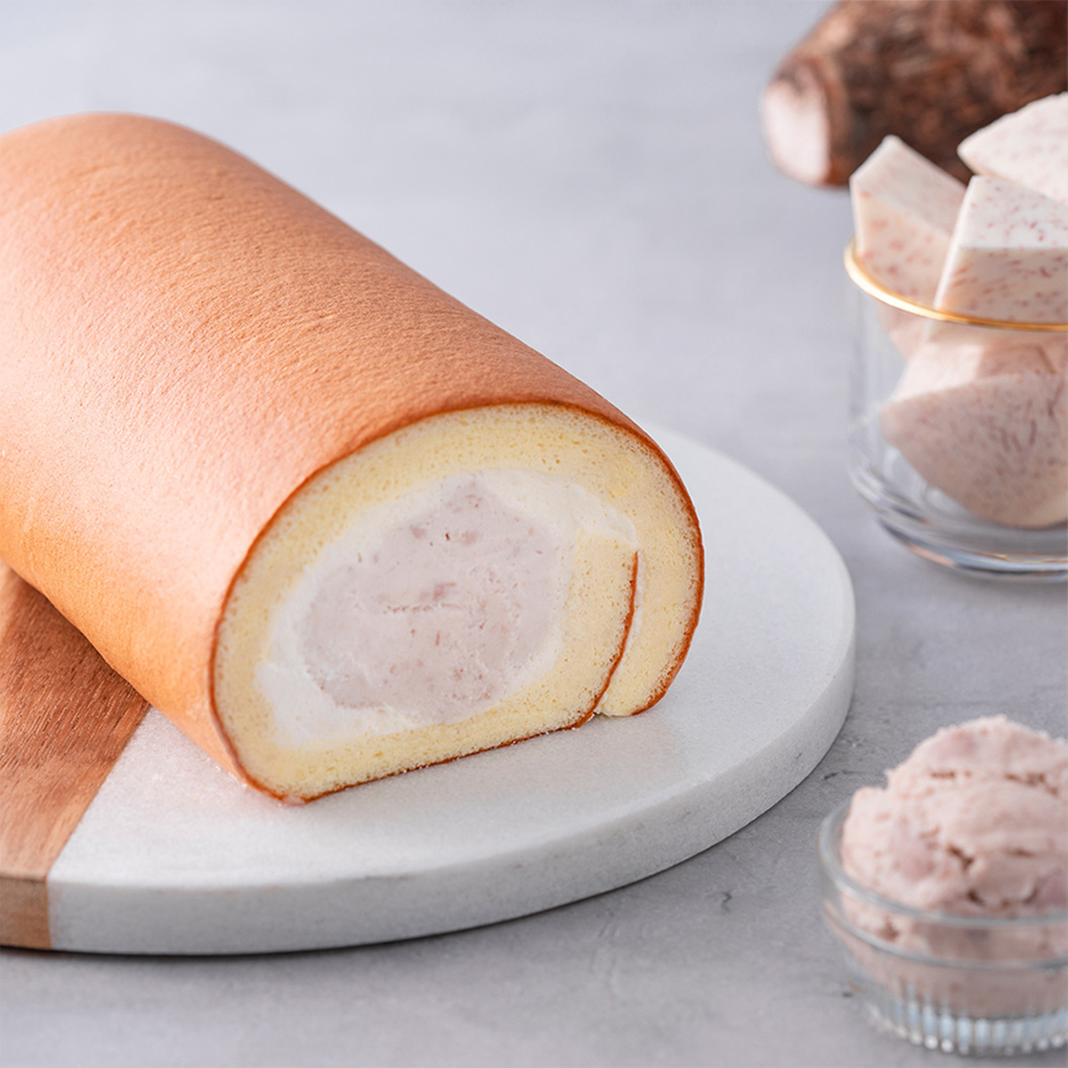 黃金蜂蜜芋泥捲【芋頭蛋糕/芋泥蛋糕/芋頭甜點】