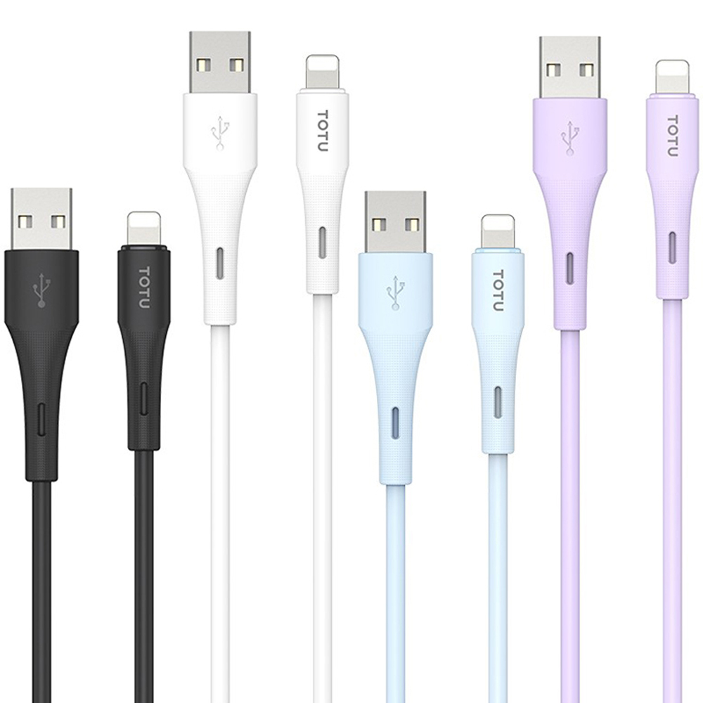 TOTU 拓途 Lightning/iPhone充電線傳輸線快充線 液態矽膠 膚感系列 1M