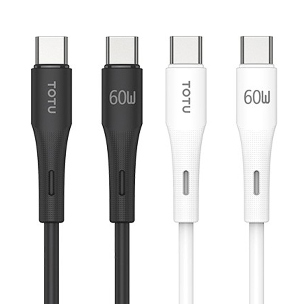 TOTU 拓途 雙Type-C/PD充電線傳輸線閃充線快充線 液態矽膠 膚感系列 2M