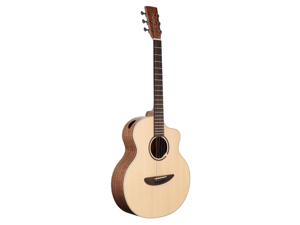 L.Luthier - Cofe Light 38吋實木吉他 單板吉他 桃花心木 側音孔 音色甜美 外觀簡約耐看 旅行吉他 第 3 張圖片｜三峽吉他 / Bass