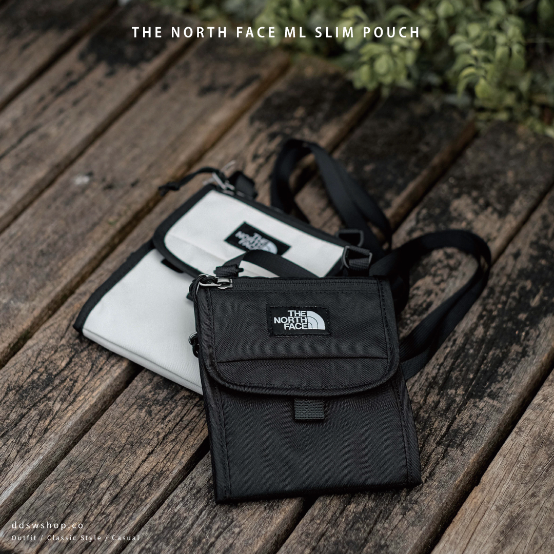 The North Face ML Slim Pouch 包包小包側背包肩背包手機包多夾層米白黑