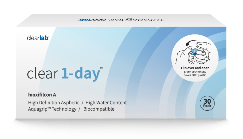 ClearLab Clear 1 Day 每日拋棄型隱形眼鏡｜每盒30片/90片