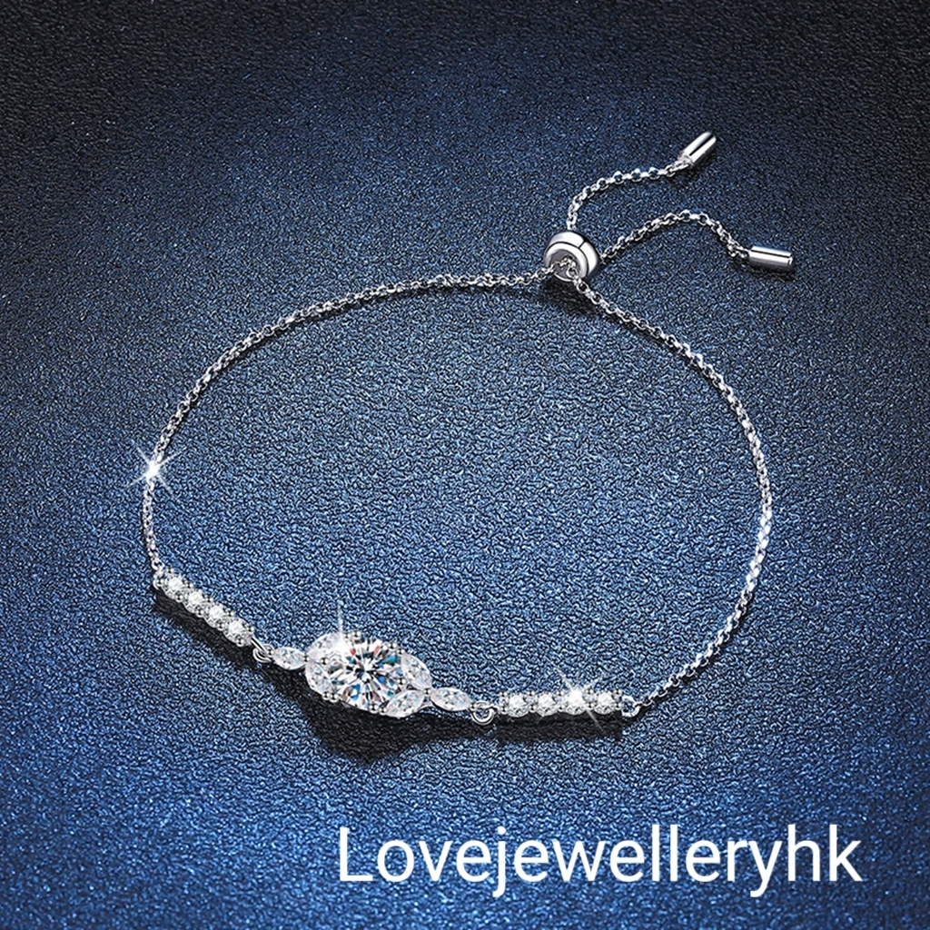 星花莫桑鑽手鏈 B1C015