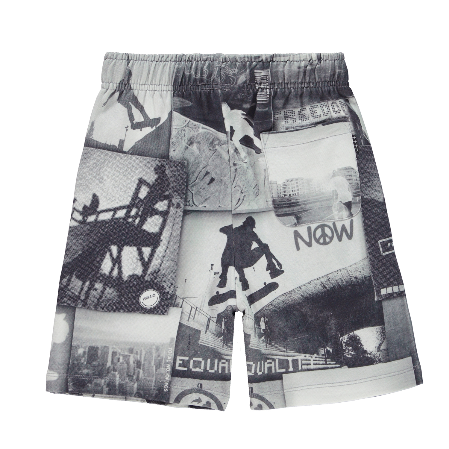 〖 Molo 〗黑白滑板少年短褲
