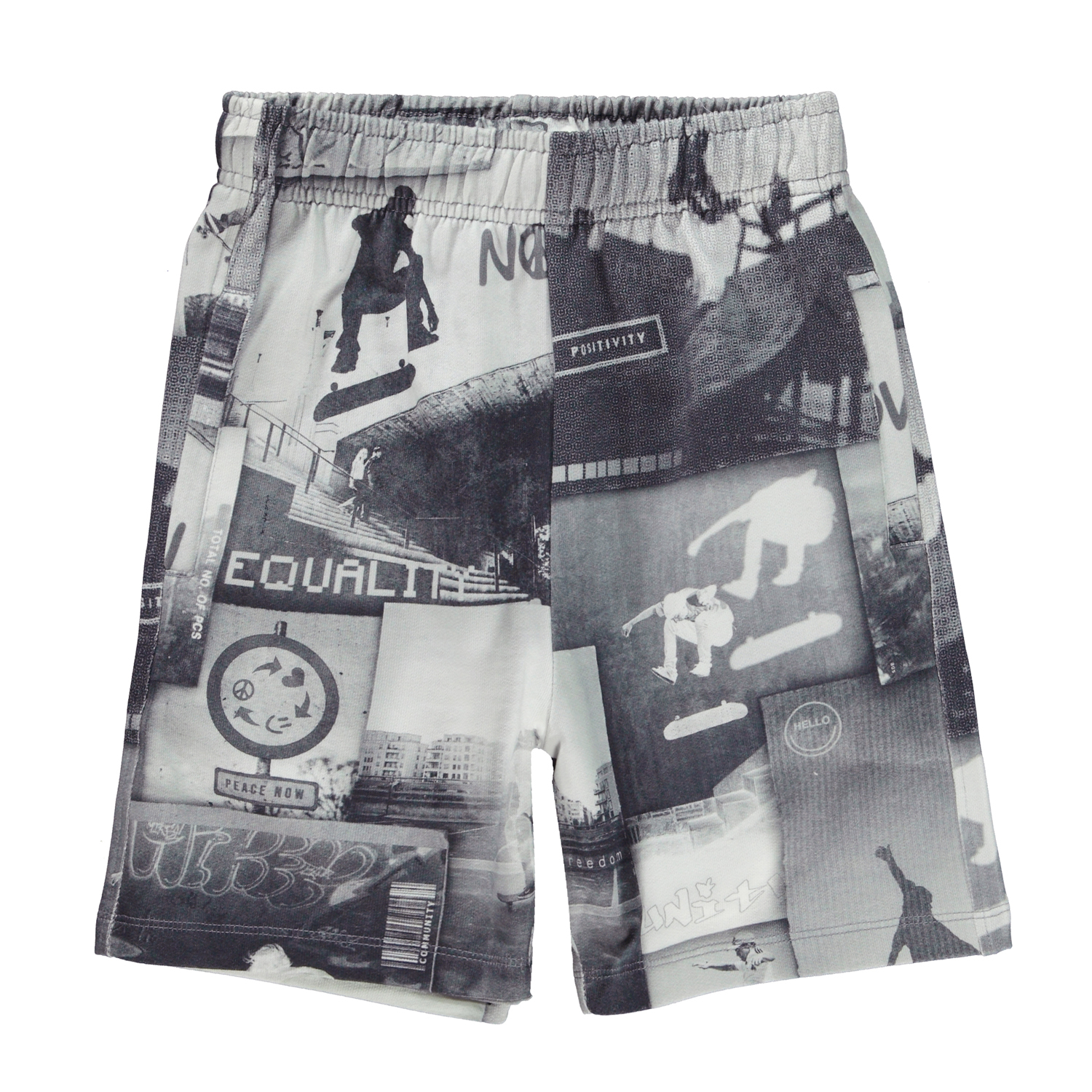 〖 Molo 〗黑白滑板少年短褲