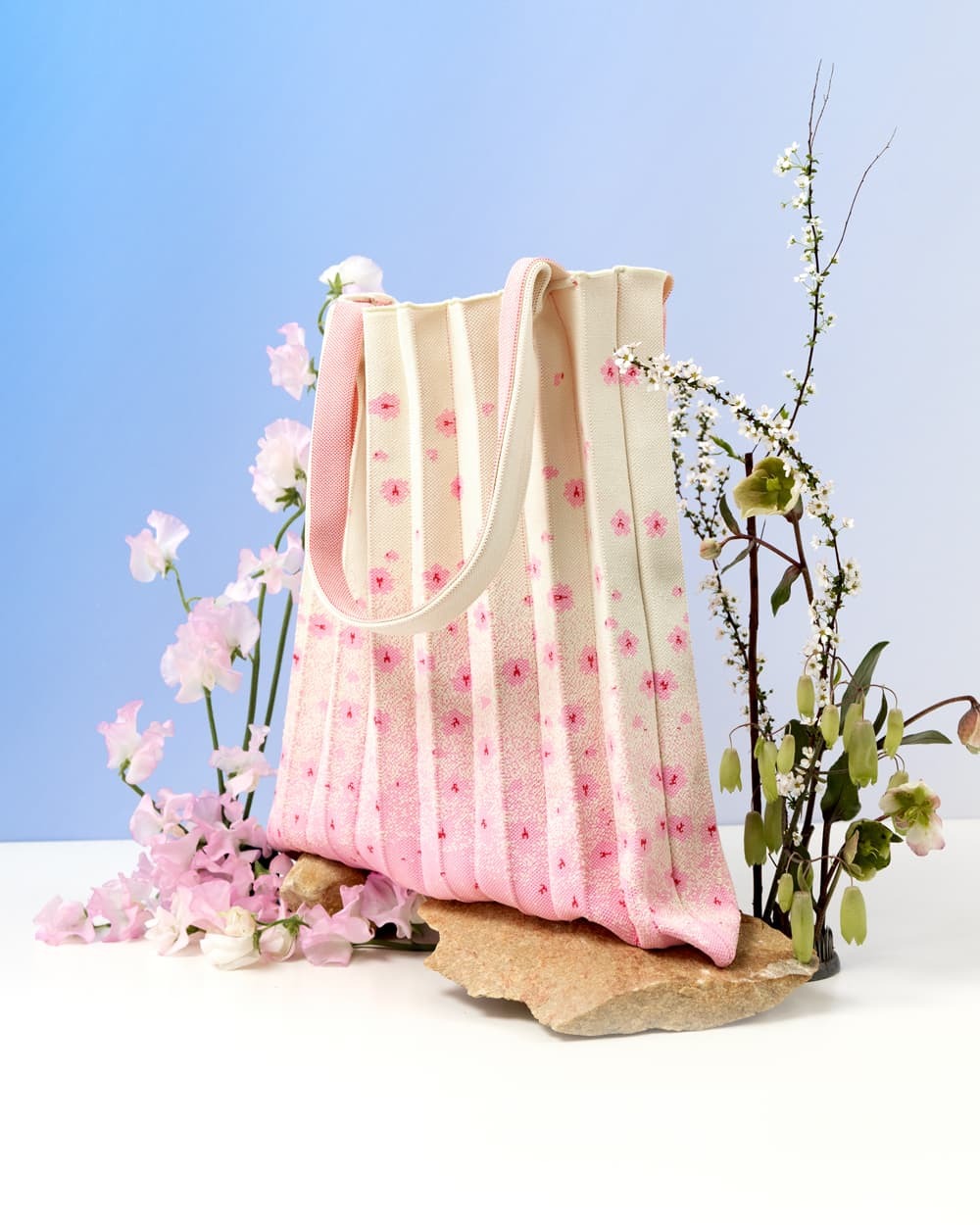<韓國代購> PLEATS MAMA CHERRY BLOSSOM SHOULDER BAG