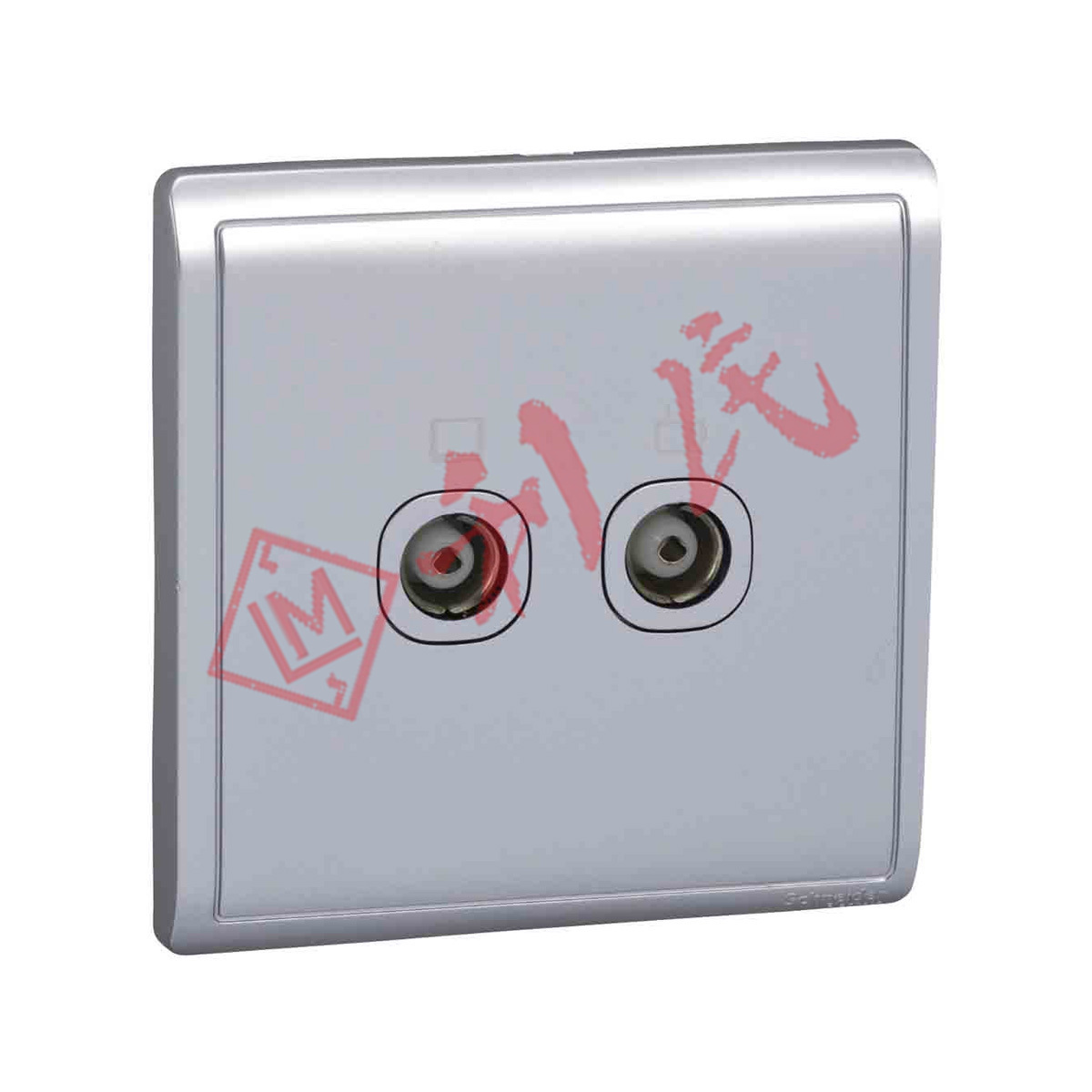 施耐德 PIENO豐尚 兩位電視/收音機天線主板插座 (白)