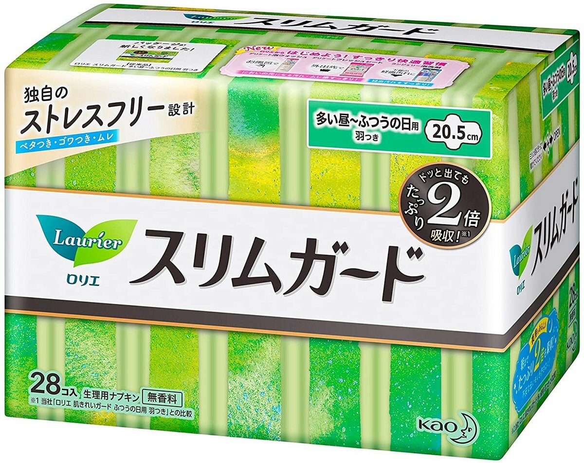 KAO 花王 - 樂而雅超薄零觸感日用護翼衞生巾(20.5cm)28片[平行進口]