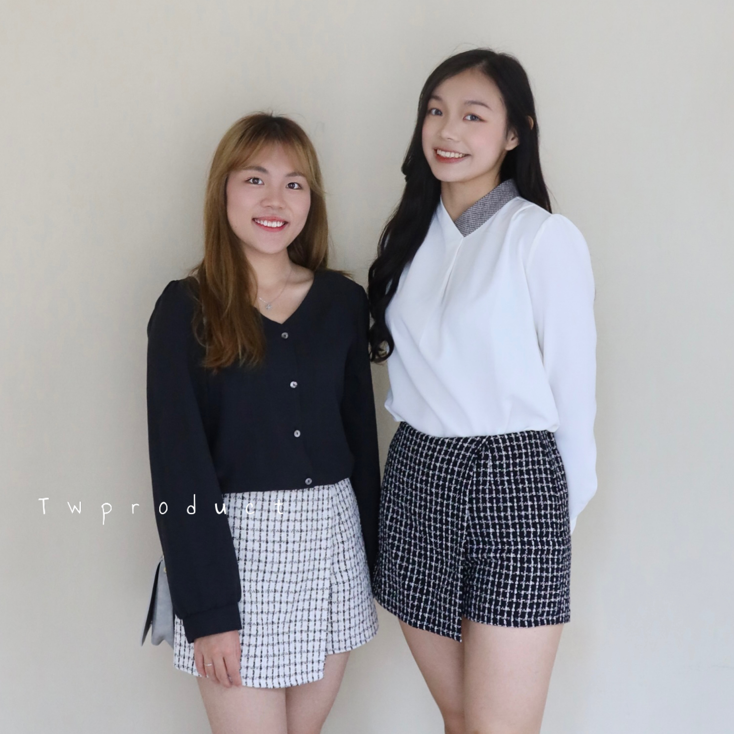 ✨  ||  SR37  ||  TWEED OL 斜 邊 裙 短 褲