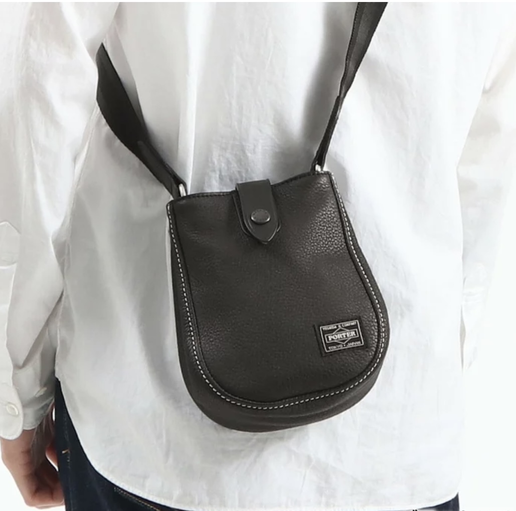 PORTER CISCO SHOULDER BAG S真皮