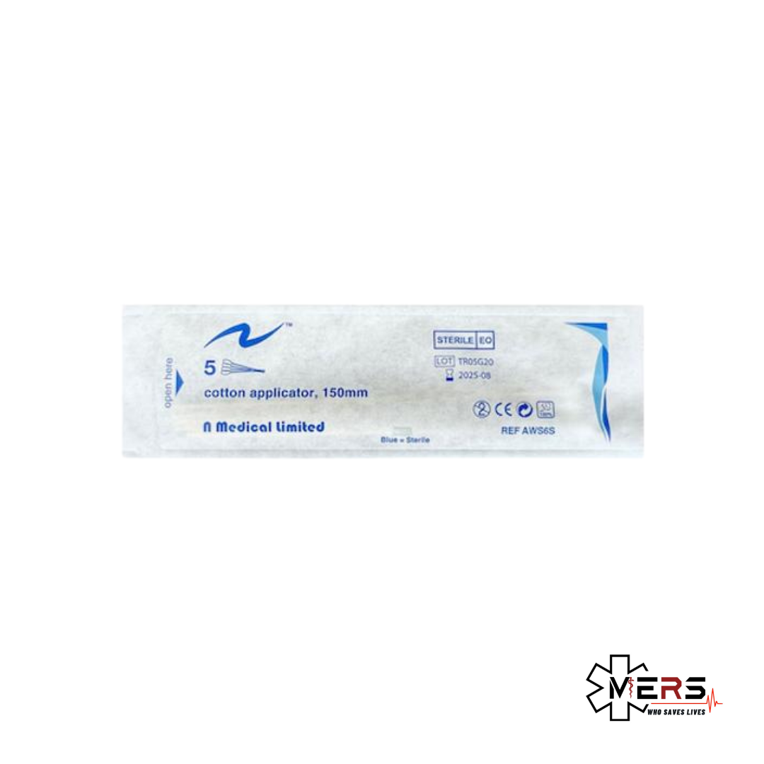 N Medical 消毒木棉花棒 (6")