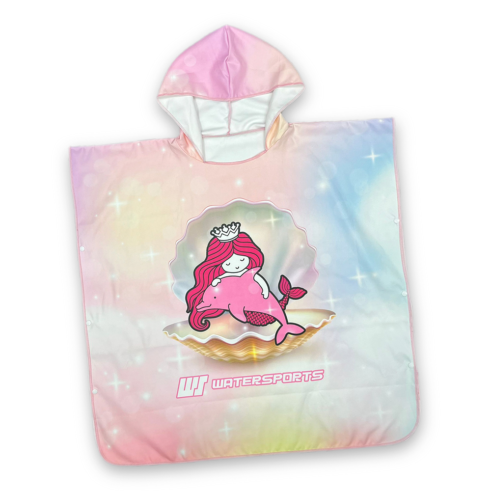 角色造型連帽斗蓬 - 粉紅