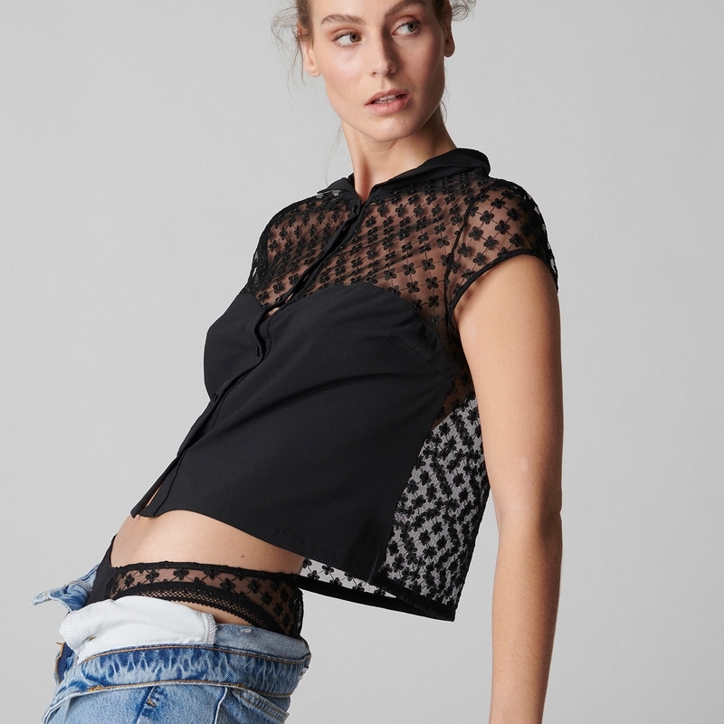 HORTENSE 奧頓絲 短袖襯衫 經典黑