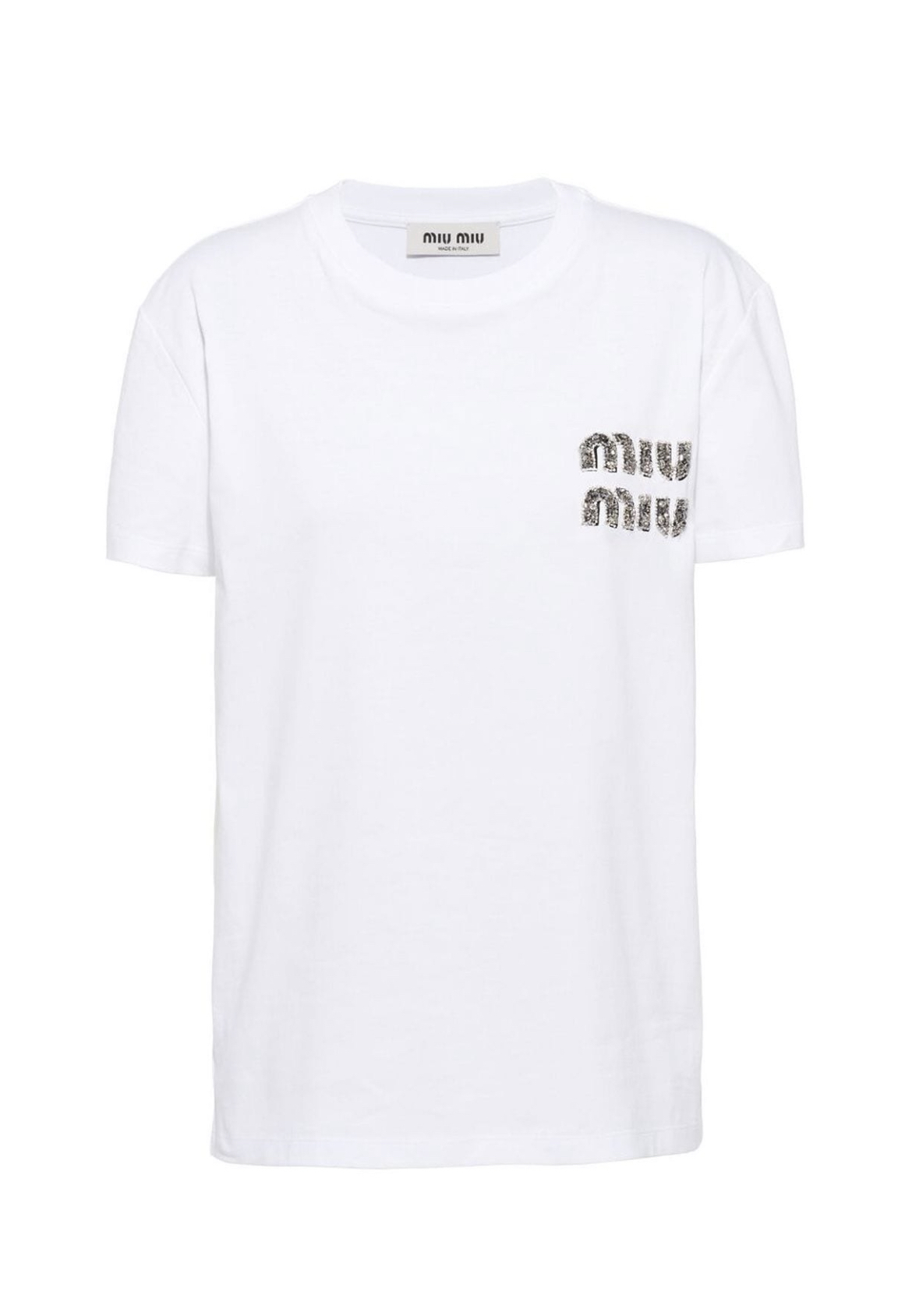 Miu Miu embellished cotton T-shirt