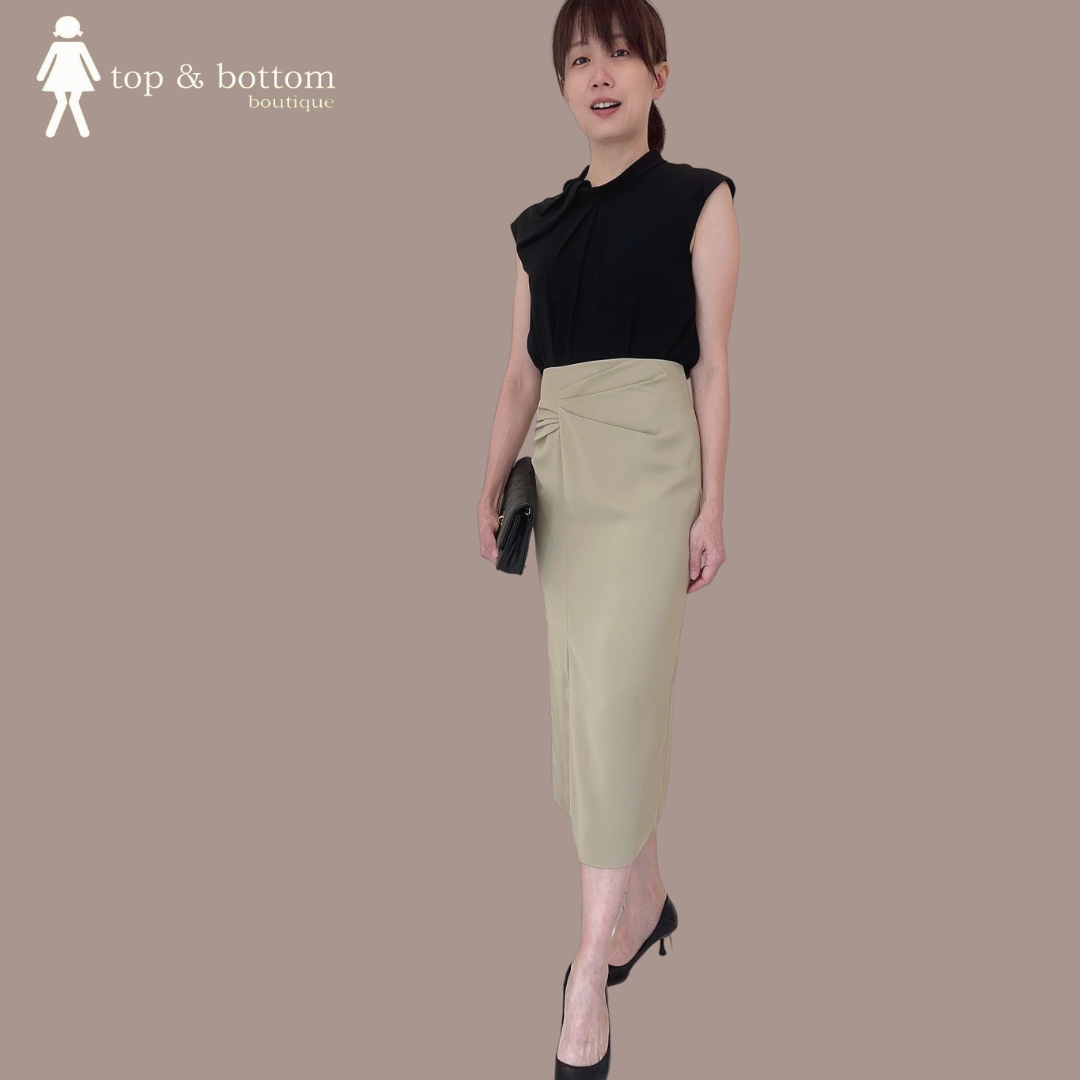 SLIT PENCIL SKIRT