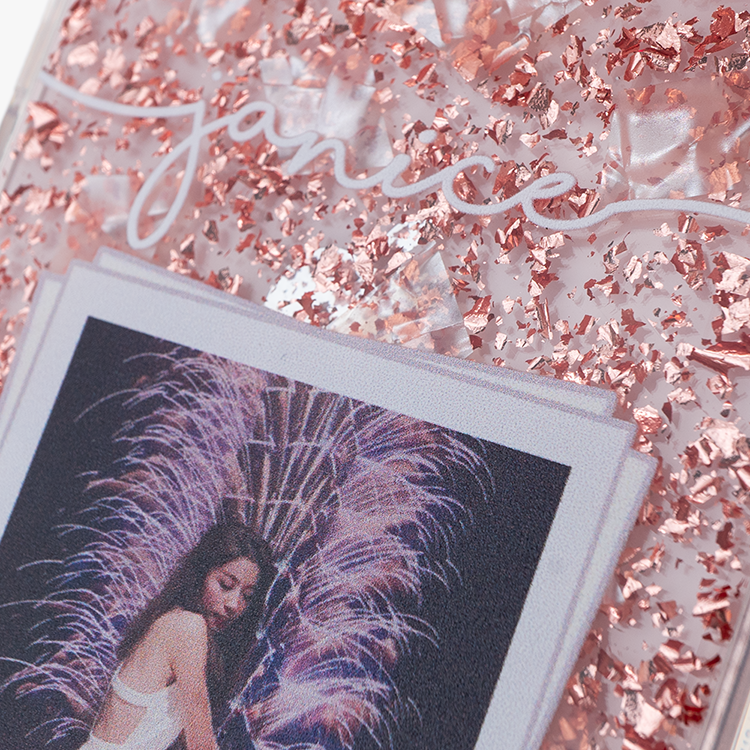 妳的美照 玫瑰金貝拉殼 - (訂製名字) iPhone客製化手機殼