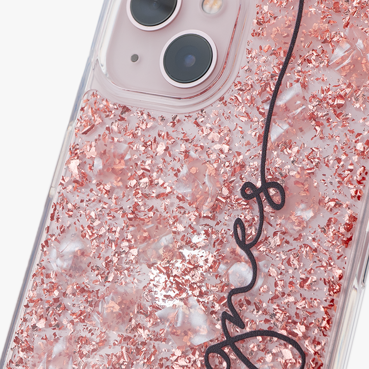 玫金小香 玫瑰金貝拉殼 - (訂製名字) iPhone客製化手機殼