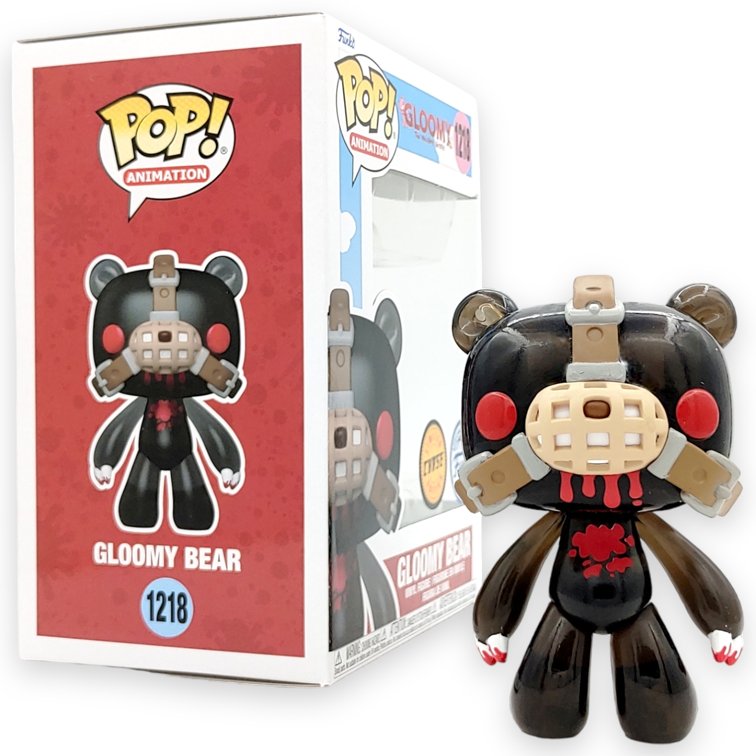 FUNKO POP<MORI CHACK>半透明口罩暴力熊(黑色)(CHASE版)-No.1218