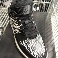 [S] DKNY OZONE-LACE UP SNEAKER,BLACK/WHITE, K4274551-BLW (SD421)