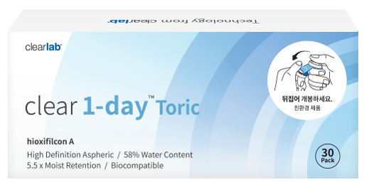 [散光] ClearLab Clear 1 Day Toric 每日拋棄型隱形眼鏡｜每盒30片