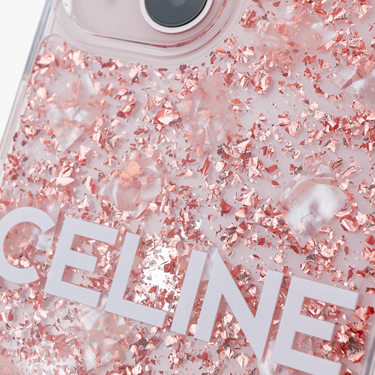 圓潤字體 玫瑰金貝拉殼 - (訂製名字) iPhone客製化手機殼