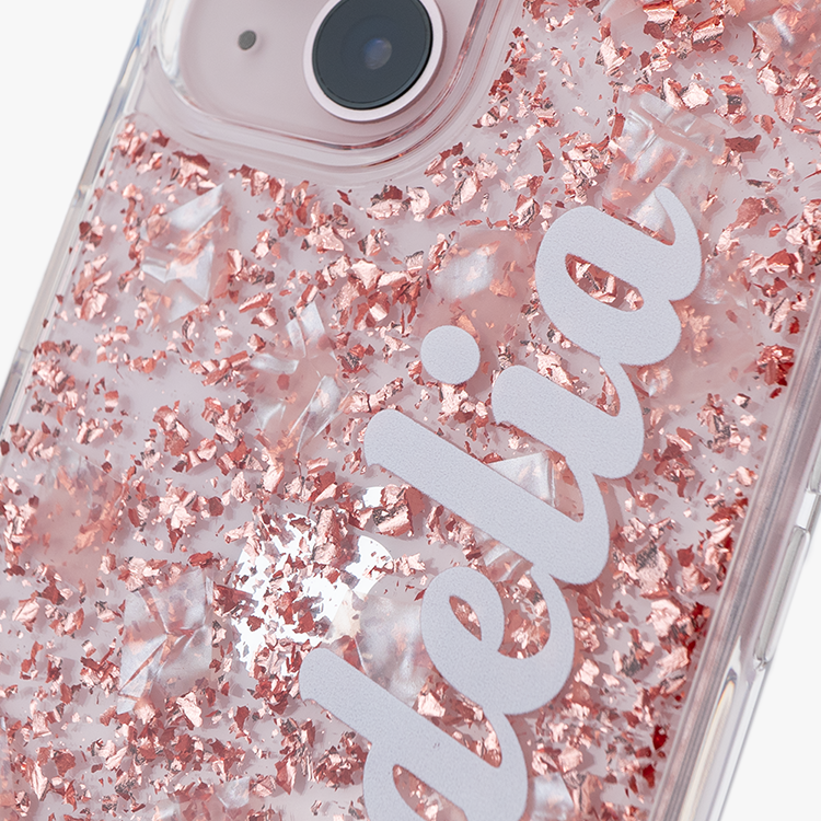 唯一的妳 玫瑰金貝拉殼 - (訂製名字) iPhone客製化手機殼