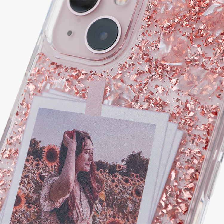 閨蜜合照 玫瑰金貝拉殼 - (訂製名字) iPhone客製化手機殼