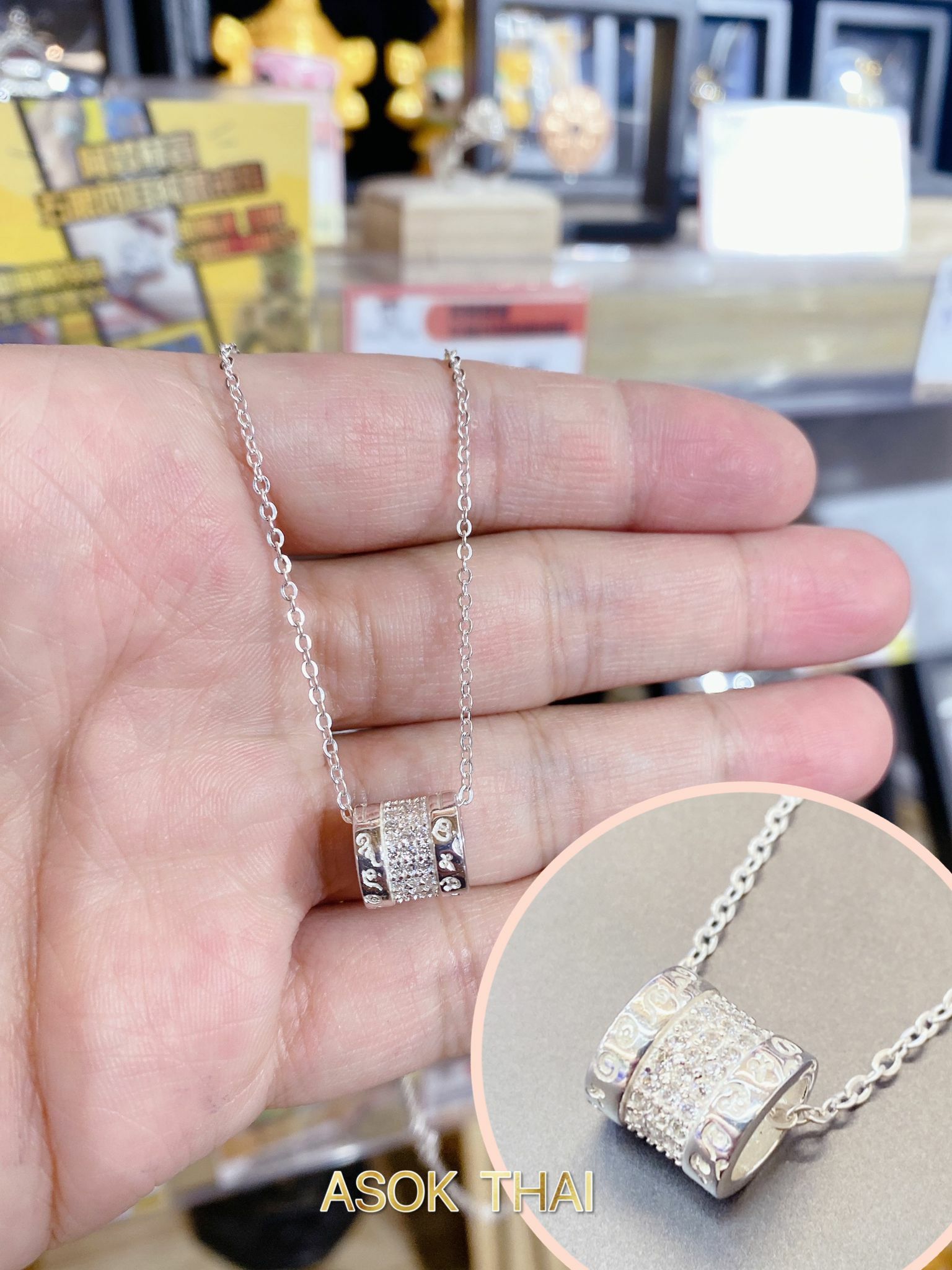 阿贊特 🙏純銀人緣桃花經文頸鏈