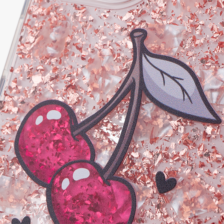 可愛小櫻 玫瑰金貝拉殼 - (訂製名字) iPhone客製化手機殼