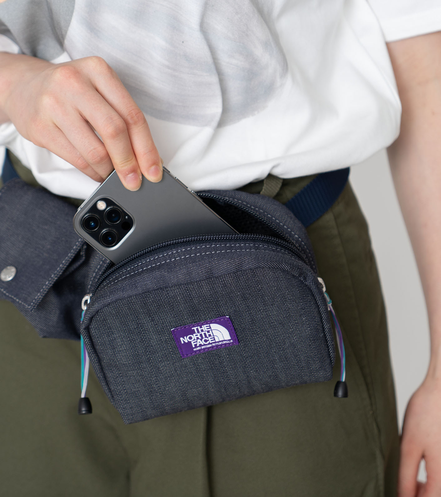 THE NORTH FACE PURPLE LABEL 紫標Denim Stroll Belt Bag 側背