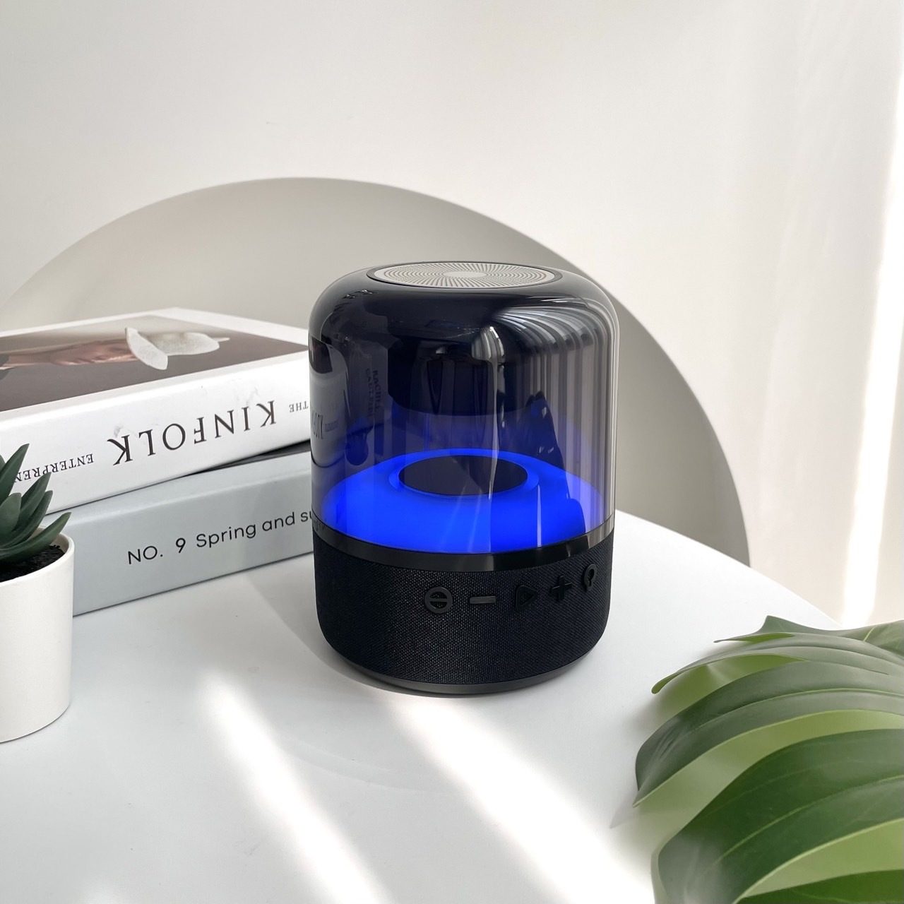 水母喇叭 水晶藍牙喇叭 劇院級20W大功率 TWS串聯藍牙喇叭 2.1聲道三喇叭輸出