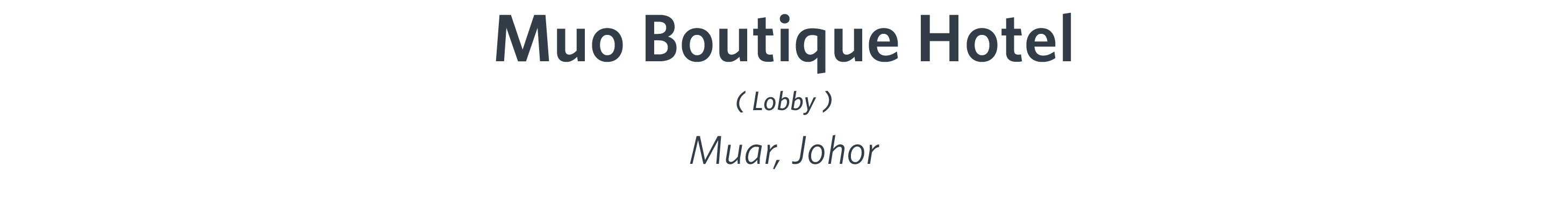 Natural Signature Experience Showroom - MUO Boutique Hotel-Muar-Johor