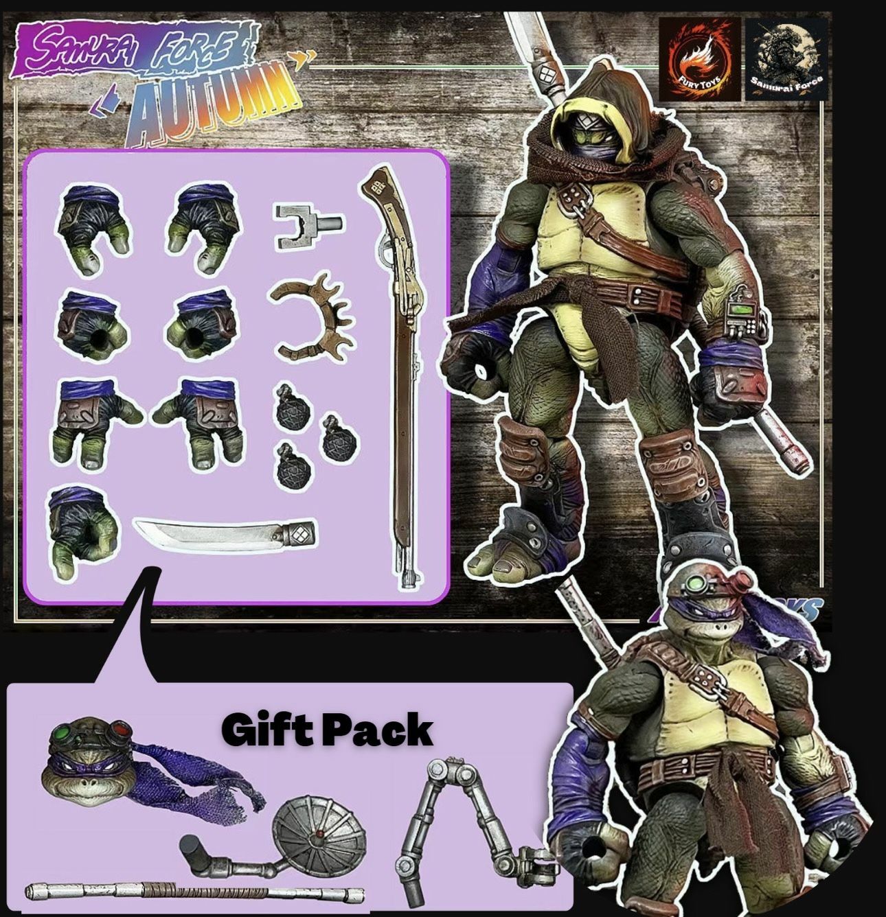 (In Stock) Fury Toys 1/12 Samurai Autumn "Gunner Don"  (Samurai Force Wave 2)