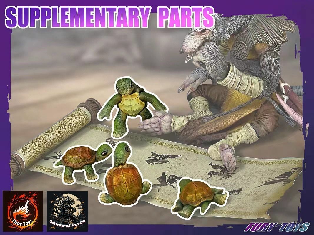 (In Stock)Fury Toys 1/12 Samurai Turtles Supplementary Parts