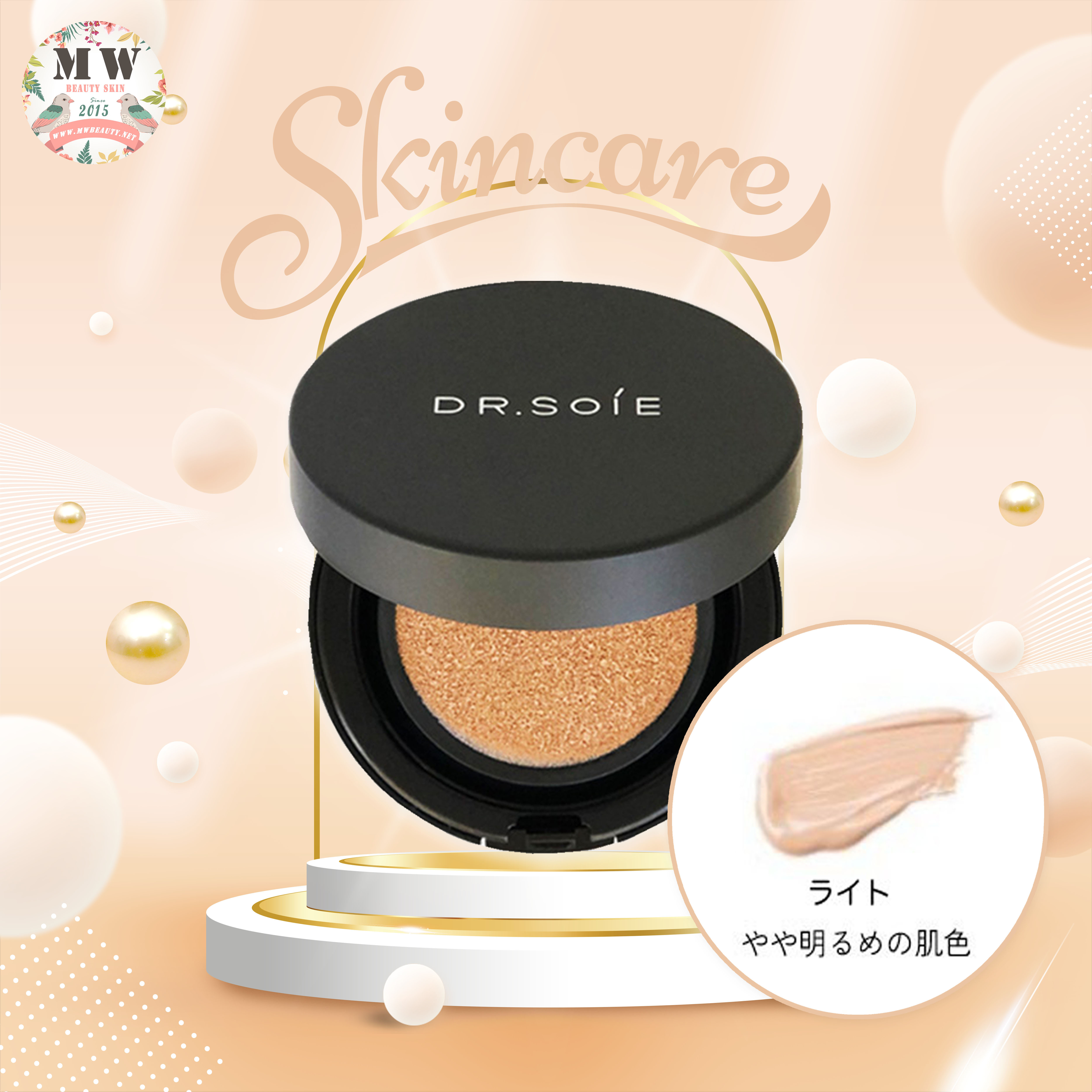 日本DR. SOIE 60秒無針埋線氣墊粉SPF40 PA+++ 12g