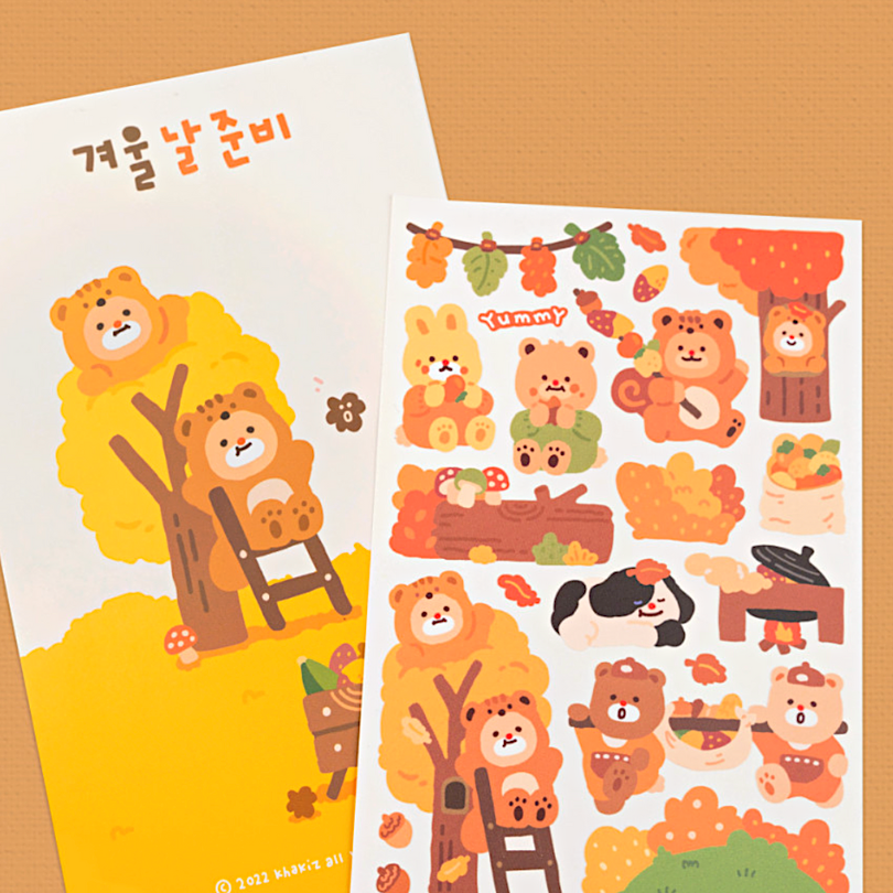 Khakiz Sticker－Prepare for Winter (Korean Stationery Brand)