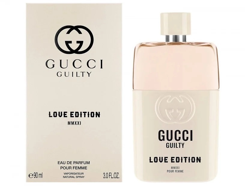 Gucci古馳罪愛蜜戀新款情侶白瓶女款CP香水 100ml