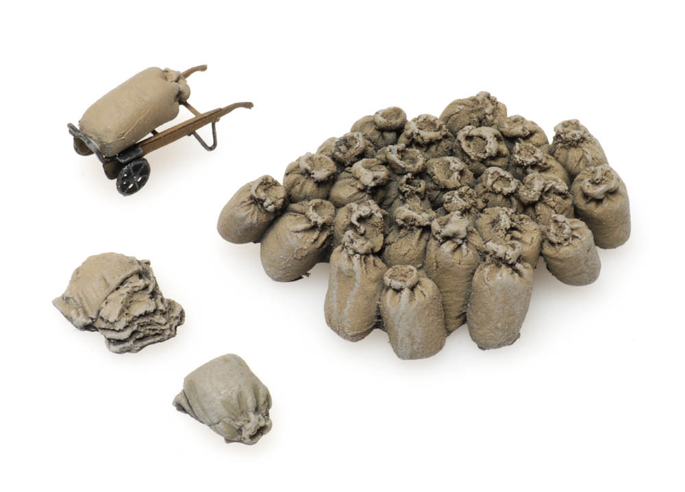 Artitec 387.450 HO規 手推車與黃麻袋