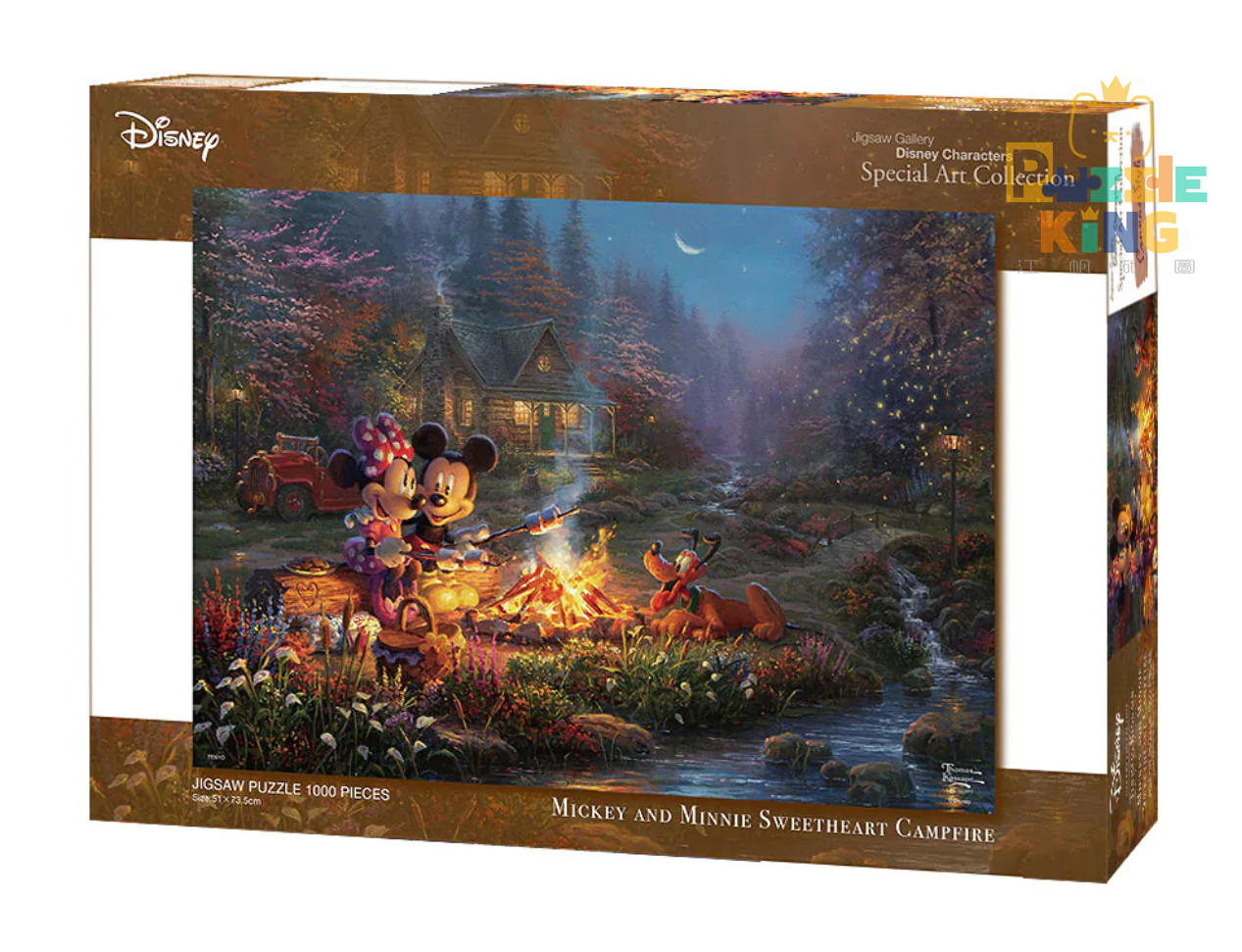 米奇和米妮-甜心篝火 (畫布紋理) (絕版)