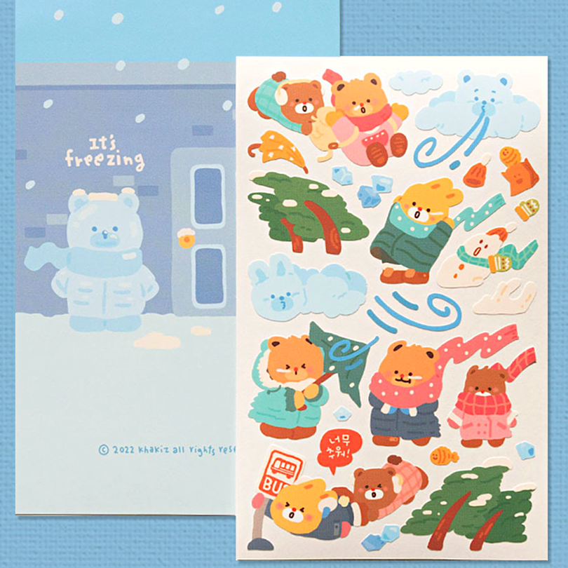 Khakiz Sticker－Freezing～ (Korean Stationery Brand)