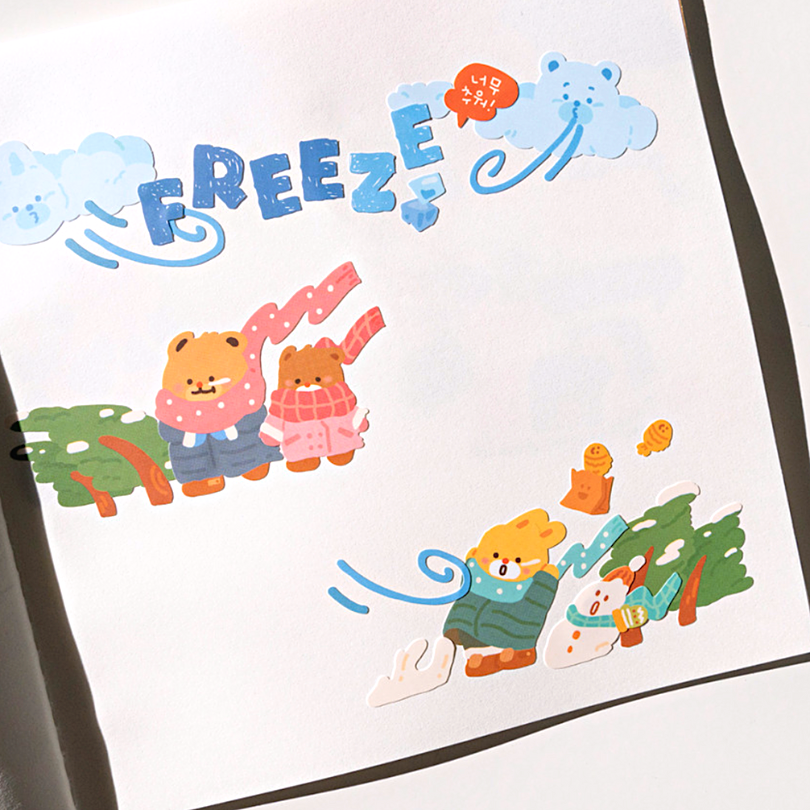 Khakiz Sticker－Freezing～ (Korean Stationery Brand)