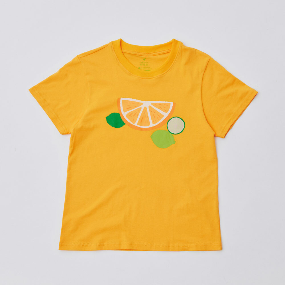 （絕版）印花T-限定花色/切片果果/橘黃色