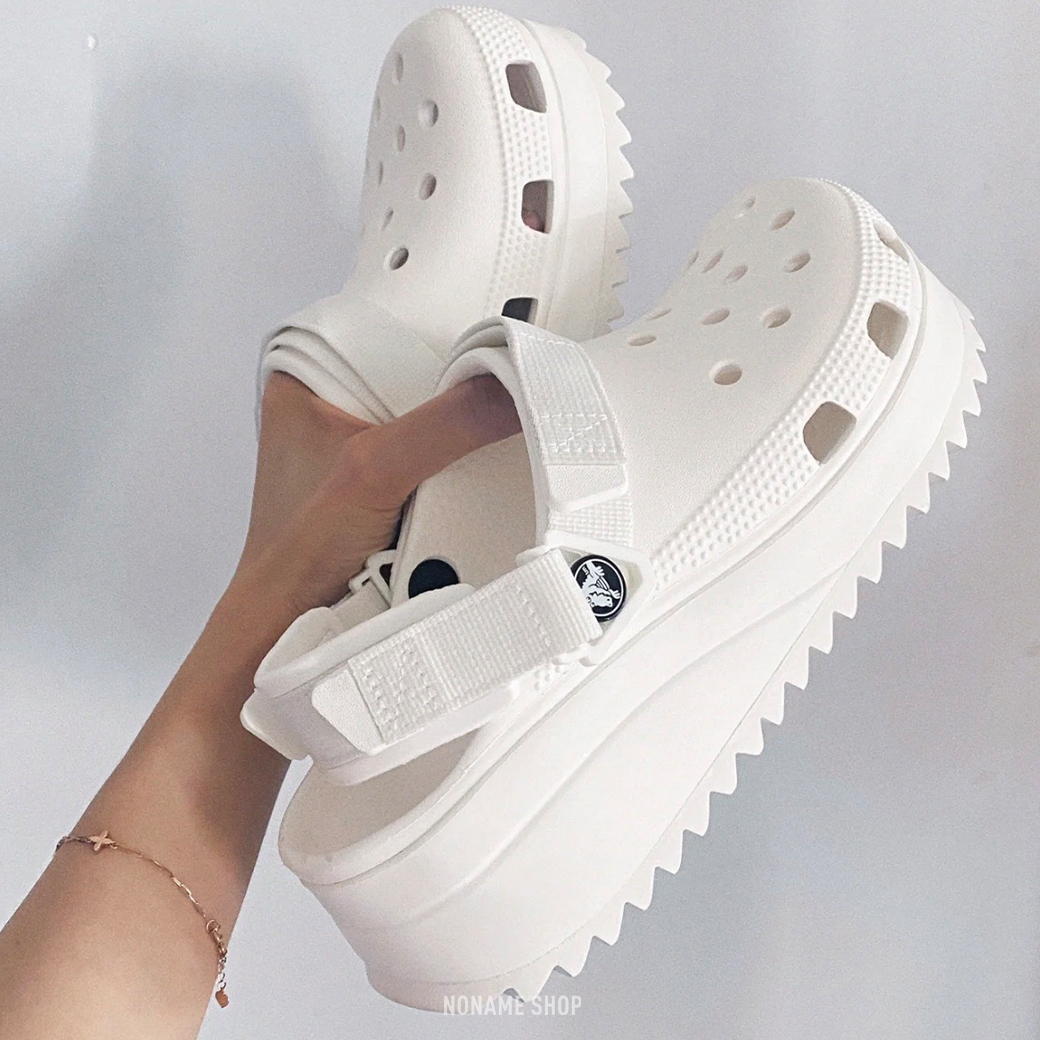 CROCS Classic Hiker 厚底 洞洞 魔鬼氈 雲朵 拖鞋 兩色 (男/女款)