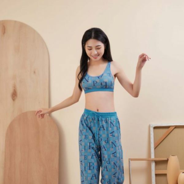 印花樂ＸBananaPie | 背心內衣 / 千鳥藍