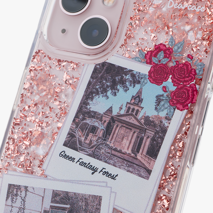 喜歡生活 玫瑰金貝拉殼 - (訂製名字) iPhone客製化手機殼