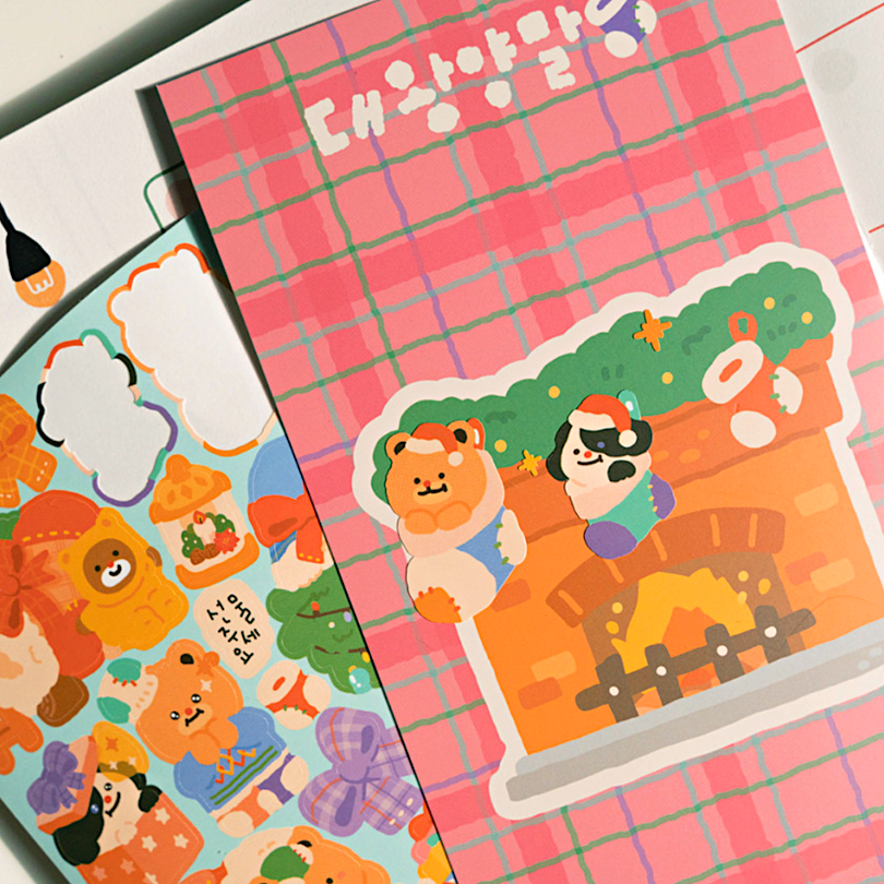 Khakiz Sticker－Big Socks (Korean Stationery Brand)