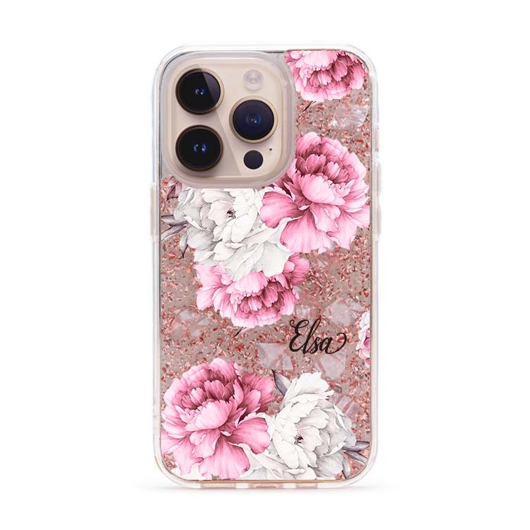 溫柔女孩 玫瑰金貝拉殼 - (訂製名字) iPhone客製化手機殼