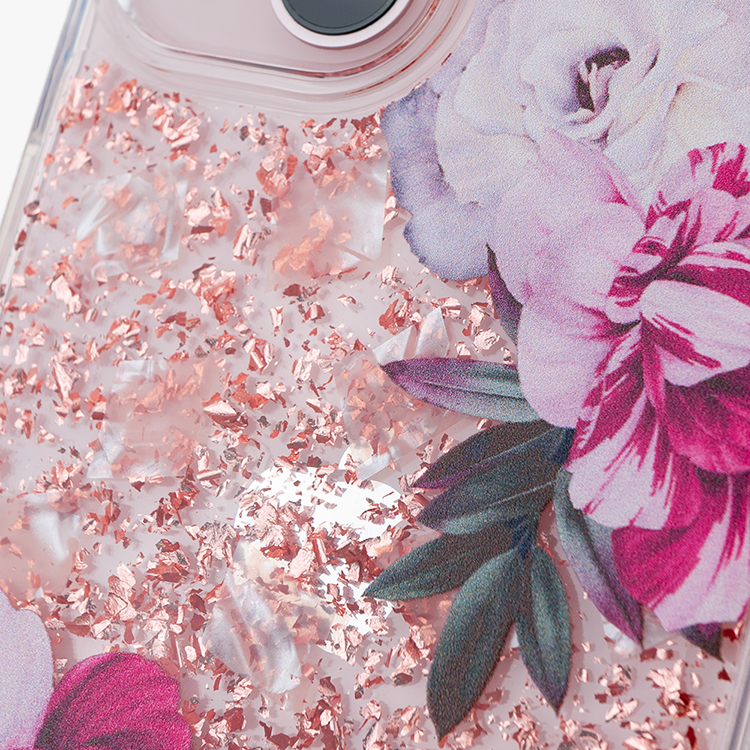 優雅淑女 玫瑰金貝拉殼 - (訂製名字) iPhone客製化手機殼