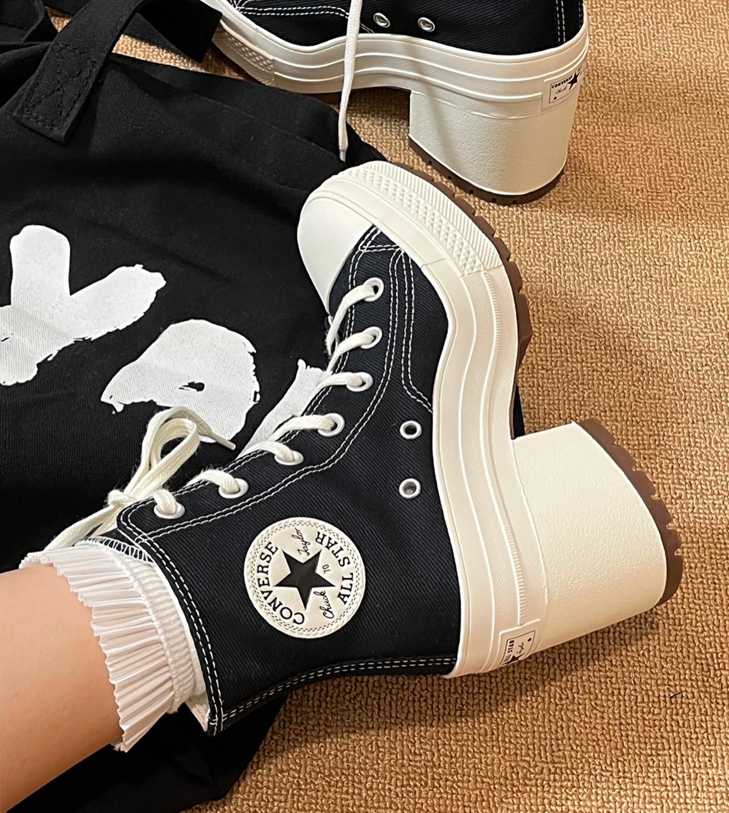CONVERSE CHUCK 70 1970s 高跟鞋👠 焦糖底 黑色 A05347C 白色 A05348C / 現貨+調貨